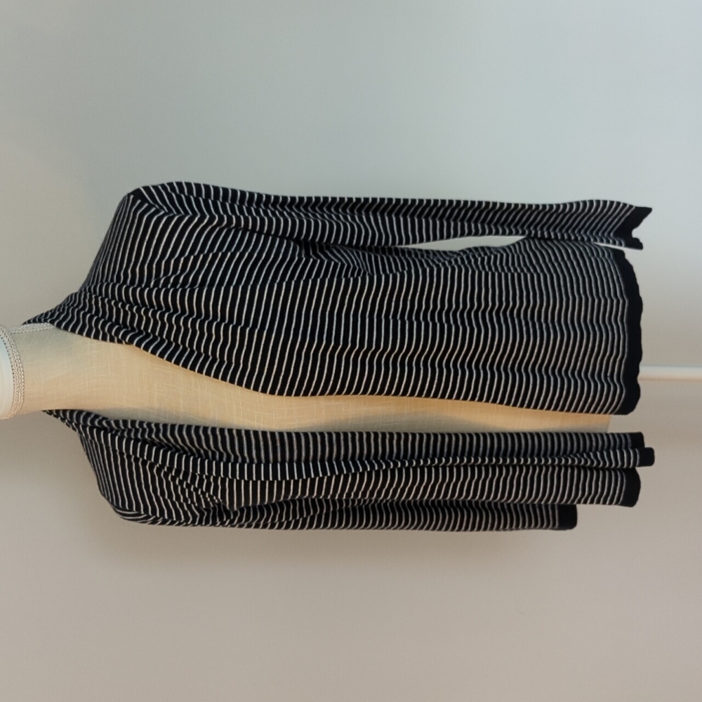 Navy and white striped sweater lightweight size small